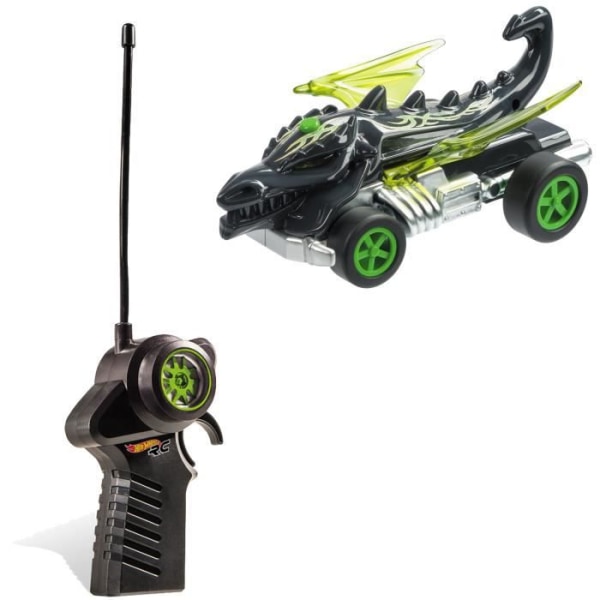 Dragon Blaster Hot Wheels 1/24:e skala radiostyrd bil för pojkar från 3 år och uppåt