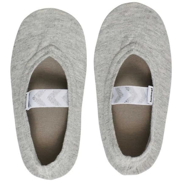 HUMMEL Barn gympaskor grå, slip-on, halkfri gummisula, platt häl - 35