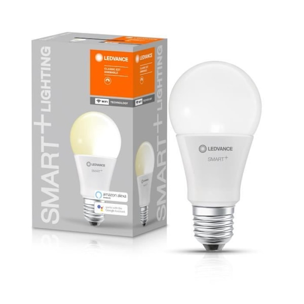 LEDVANCE BTE1 Smart+ WIFI STANDARD FROSTAD glödlampa 75W E27 VARIABEL EFFEKT