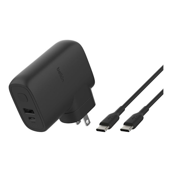 Belkin BOOST CHARGE powerbank/nätadapter - USB, 24-stifts USB-C - 25 Watt Svart
