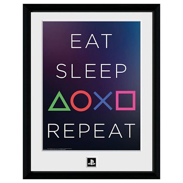 PLAYSTATION - "Eat Sleep Repeat" inramat tryck