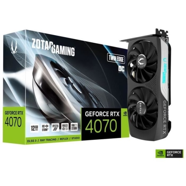 ZOTAC - Nvidia - Grafikkort - GeForce RTX 4070 Amp Airo - 12GB