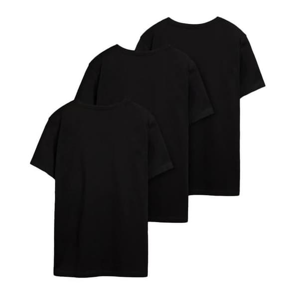 3-pack Svarta T-shirts Herr Teddy Smith Cascade Svart jag