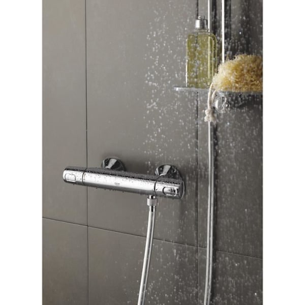 GROHE Precision Trend termostatisk duschblandare, väggmontering, skållningsskydd, 1/2" gänganslutning, krom, 34229002