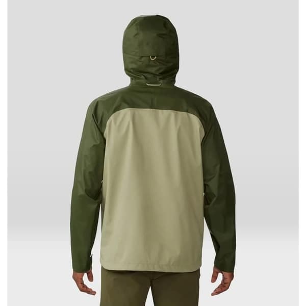 Vattentät jacka Mountain Hardwear Threshold™ - mantisgrön/överskott grön mantisgrön/överskottsgrön M