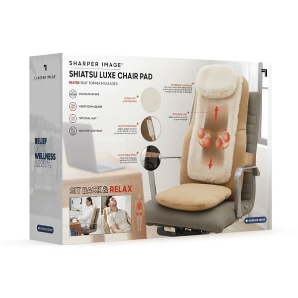 Masseur Sharper Image Massagekudde Brun brun