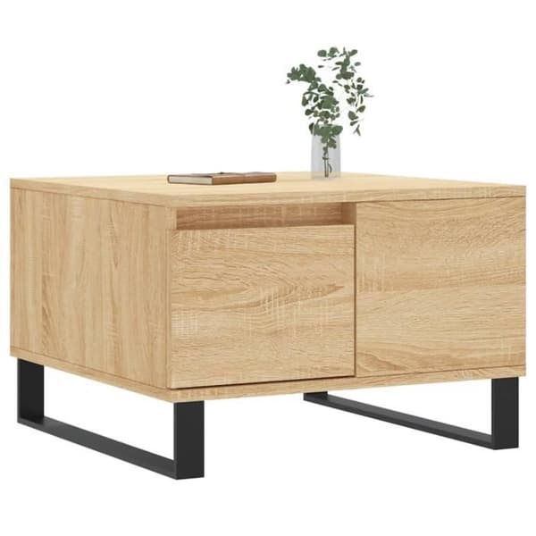 vidaXL Soffbord eksonoma 55x55x36,5 cm träkomposit 830767