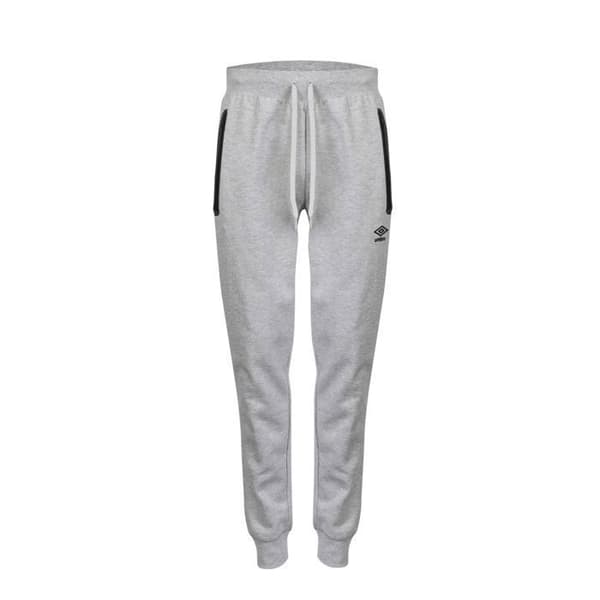 Byxor - UMBRO - Joggingbyxor - Grå - Bomull - Herr Ljunggrå M