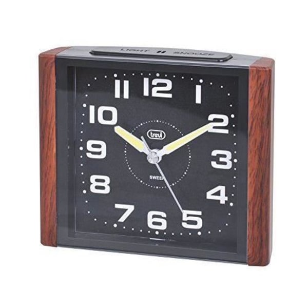 Trevi Retro Bedside Silent Travel Alarm Clock