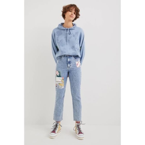 Desigual Los Angeles jeans för kvinnor - blå - 40 Blå 44