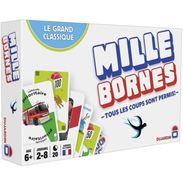 MILLE BORNES - THE GREAT CLASSIC - Kortspel - DUJARDIN - En stor klassiker för spel fulla av vändningar!