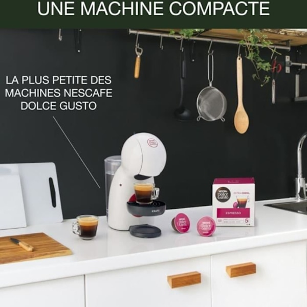 KRUPS Nescafé Dolce Gusto YY4204FD Piccolo XS pod kaffemaskin - Vit Vit