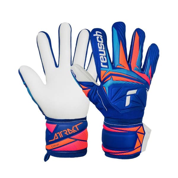 Reusch Attrakt Grip målvaktshandskar - sharpblu/vit/chock orange skarpblå/vit/chock orange L/XL