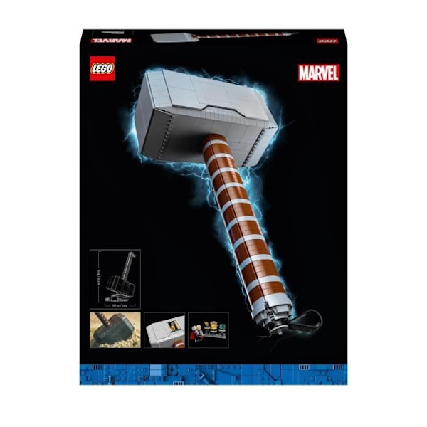 LEGO® 76209 Marvel Thors hammare byggbar modell Avengers Infinity Saga minifigur Thor och Infinity Gauntlet Grå och brun