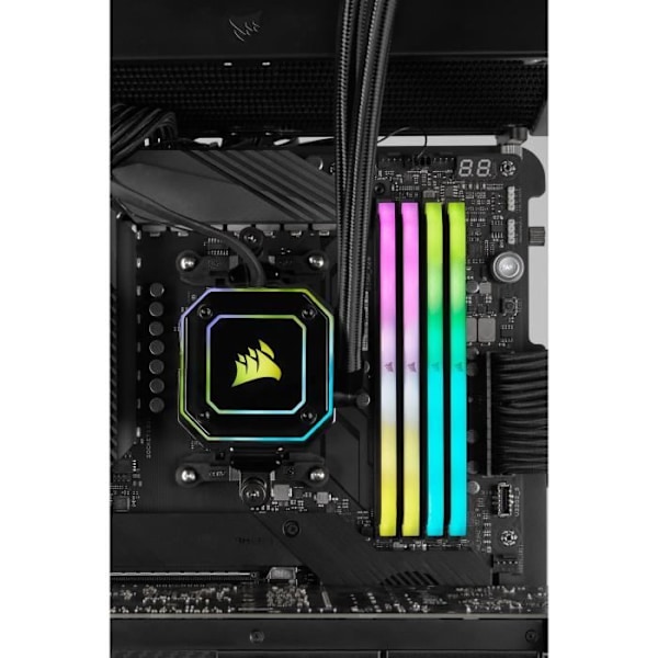 CORSAIR Vengeance RGB RS 3200MHz 128GB (4x32GB) DIMM DDR4 för AMD Ryzen AMD Threadripper & Intel XMP (CMG128GX4M4E3200C16)