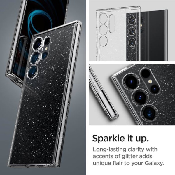 Fodral till Samsung Galaxy S24 Ultra Spigen Liquid Crystal Glitter Transparent