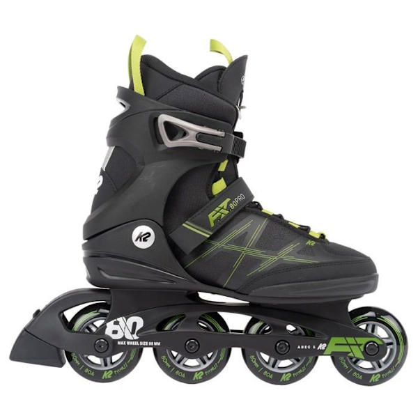 Roller in line K2 - 30G0211 - Skridskor F.i.t. 80 Pro BlackGray inlines för herr Svart/Oliv 39 1/2