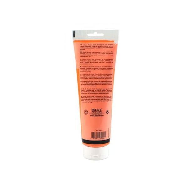 Acrylique - Pébéo - 169032 - Orange Kadmium Imitering - 250 ml - Satiné Orange Kadmiumimitation
