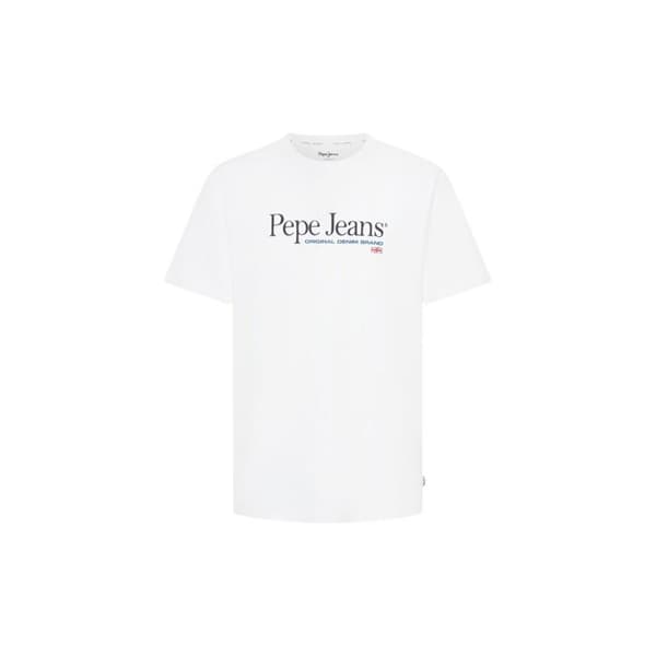 T-shirt Pepe Jeans Albert vit jag