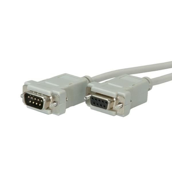 Seriekabel - VALUE - DB9 M/F 3 M 11.99.6233 - Hane-hona kontakt - Grå