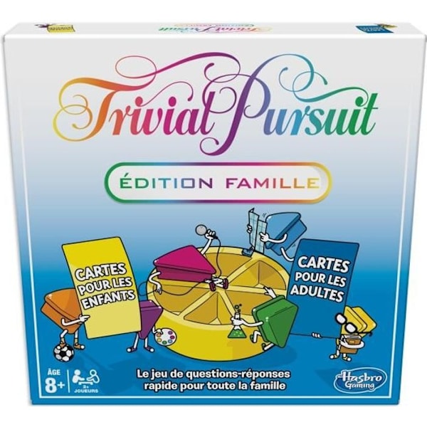 Trivial Pursuit - Familj - Pussel Brädspel - Brädspel - Fransk version Blå