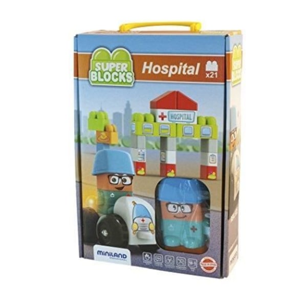 MINILAND EDUCATIONAL CORPORATION Miniland Super Blocks Set - Sjukhus