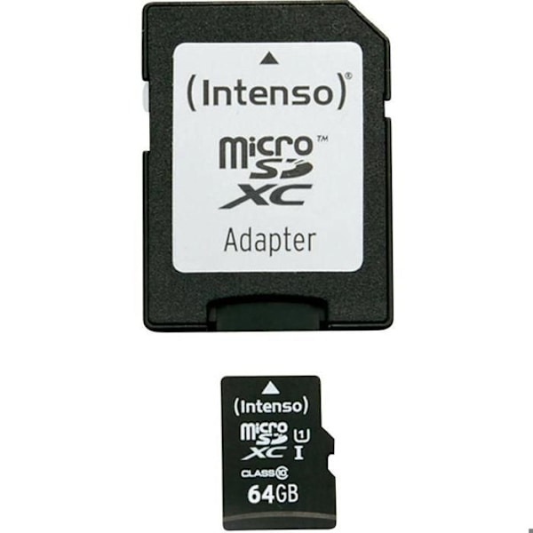 INTENSO 3423490 UHS-minneskort - 64 GB - MicroSDXC - UHS Class 1 / Class10