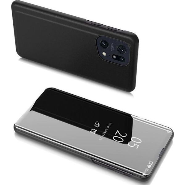 Smartphone Hurtel - 187749035 - Clear View Case flip cover för Oppo Find X5 Pro svart
