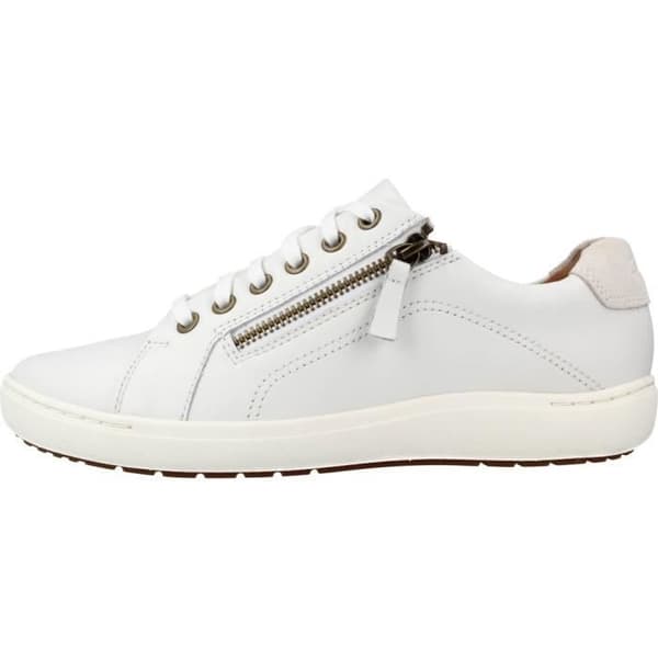 Sneaker dam - CLARKS - 119283 Vit - Läder - Snören - Gummisula Vit 39