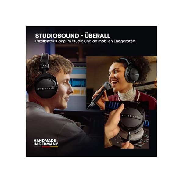 Hörlurar - Beyerdynamic - DT 770 PRO X - 48 Ohm - Över örat - Trådad Svart