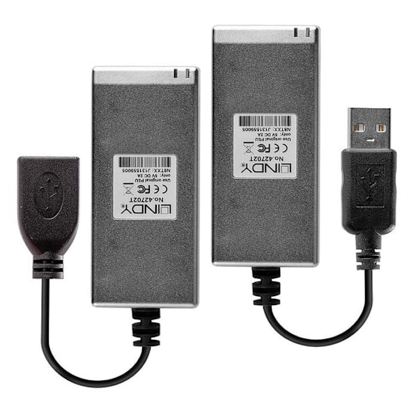 USB Extender - LINDY - MM LWL-Fiber Optik - 200 m - Plug&Play - Stöder USB 2.0