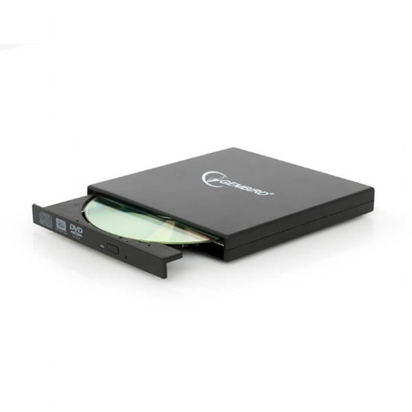 Gembird DVD-USB-02, svart, fack, ISO 9002 CE, DVD±RW, USB 2.