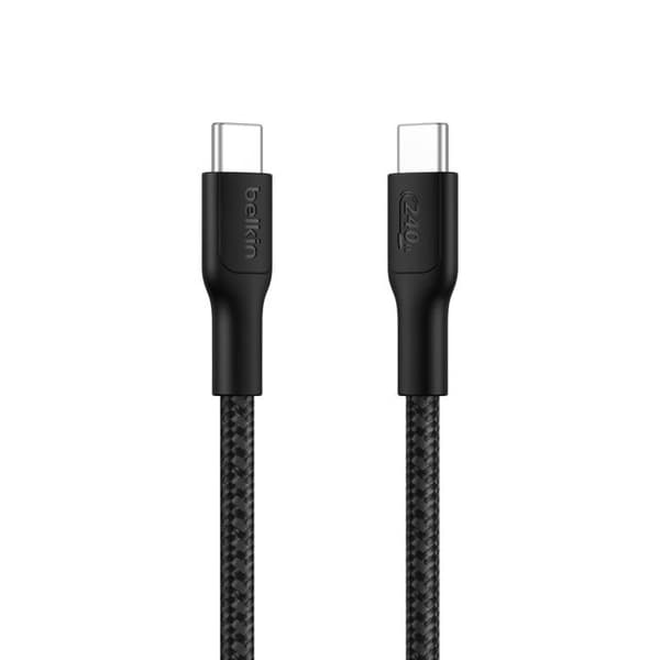USB-C-kabel - Belkin - CAB025hq1MBK - 240W - Flätad - Svart