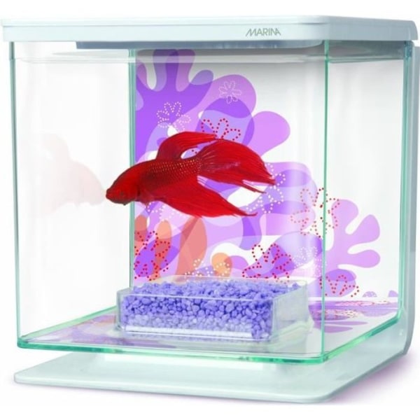 Akvarium - Marina - Betta Kit 2L - 2 Liter - Fyrkantig - Grön