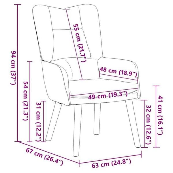 vidaXL fåtölj Ljusgrå 63 x 67 x 94 cm Sammet 42001803
