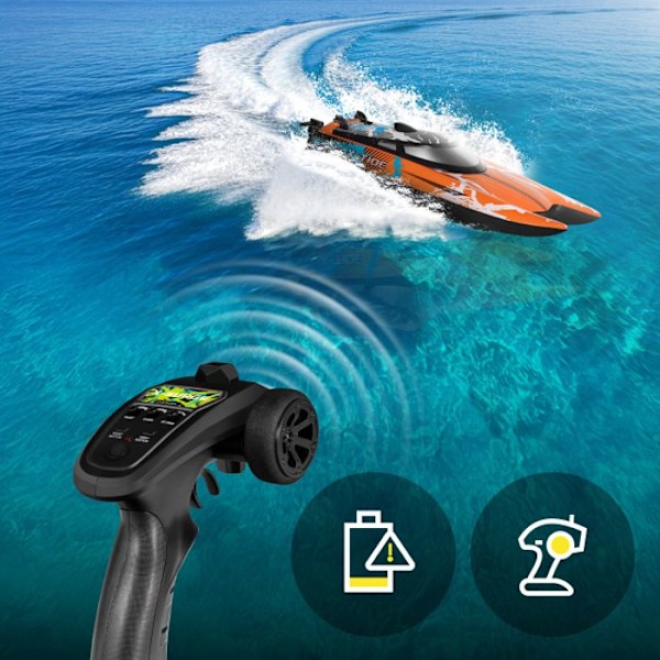 Radiostyrd båt OVERMAX X-Tide - 25 km/h - 2 x 17min - 2 x batteri