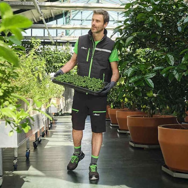 Säkerhetsskor - U-Power - Punkt - Läder - Lätta - Optimal komfort grå-grön 36