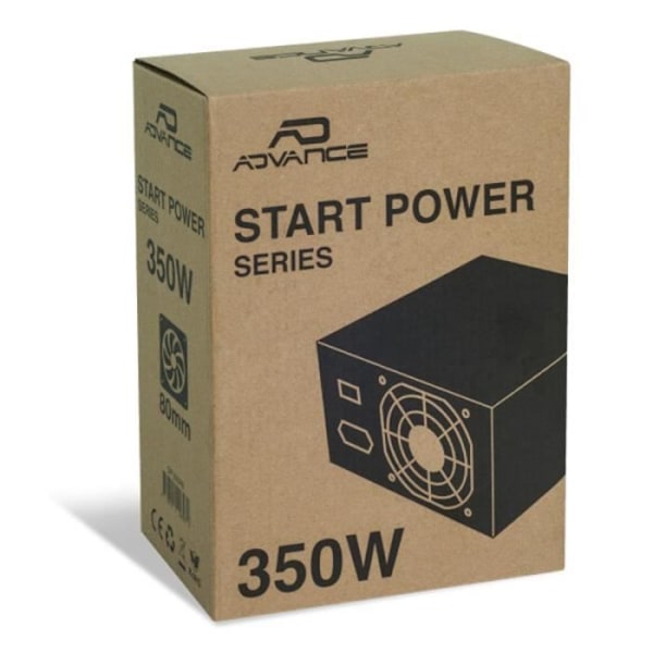 ADVANCE Start Po Wer Series PC Strömförsörjning, 350 W Nominell, 80 mm