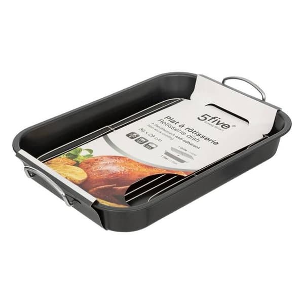Rostplåt med stålgrill - 5 five simply smart Grå