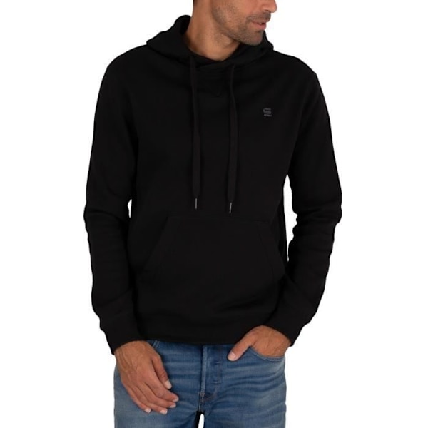Hoodie - G-STAR RAW - Premium Core - Svart - Långa ärmar - Bekväm bomull Svart jag