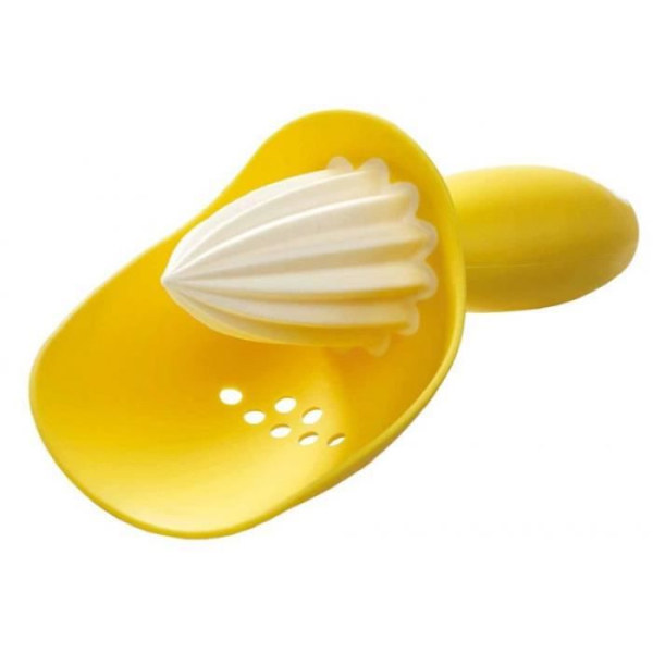Citruspress - Joseph Joseph - Avskrapare - Flerfärgad - 17x8x9 cm - Diskmaskinssäker Vit/gul