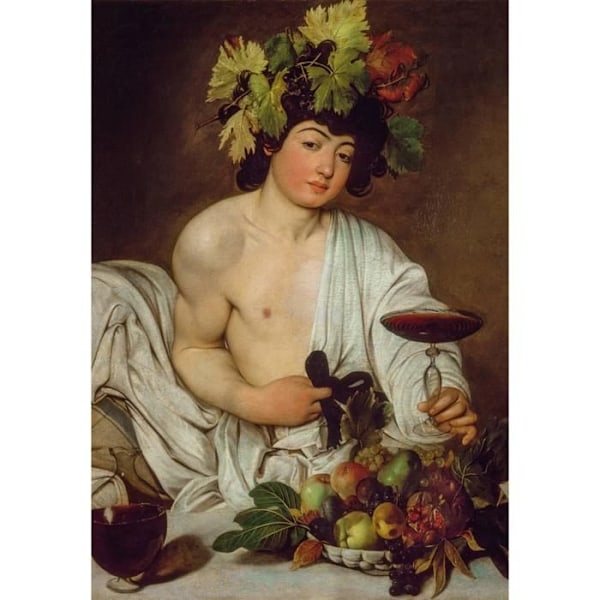 Pussel Compact 1000 bitar: Caravaggio - Bacchus