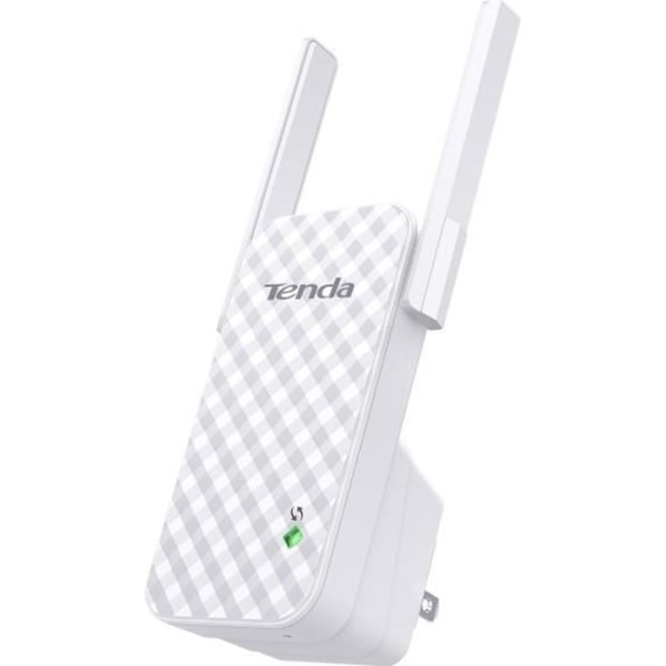 TENDA 300 Mbps WIFI Repeater, enkel installation, 200㎡ täckning, väggmonteringsdesign, wifi-booster. A9 Grå, Vit