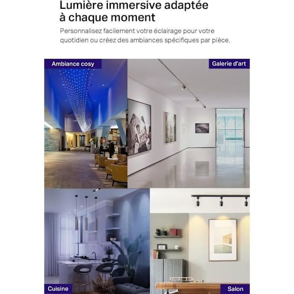 Wifi LED GU10 Toppkopplad L630 - Tapo - Multikolor 2200K-6500K - 3.7W - Kompatibel med Alexa/Google Home