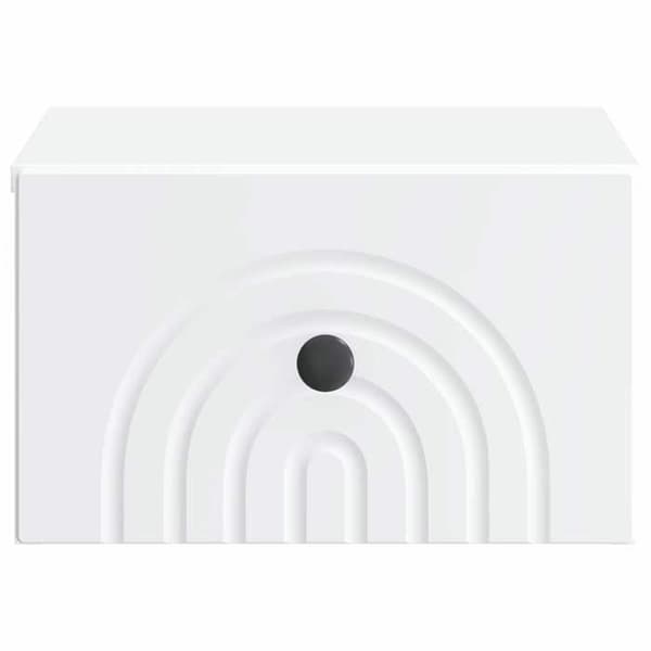 vidaXL Väggmonterad sängbord 2 st Vit 33 x 34,5 x 20 cm 898086