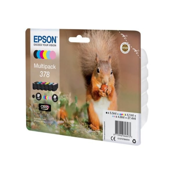 EPSON Claria Photo HD Inkjet Cartridge - svart, gul, cyan, magenta, ljus magenta, ljus cyan