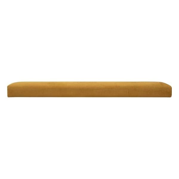 Fällbar dubbelpuff "Lilou" i sammet 76x38cm senapsgul Ockra