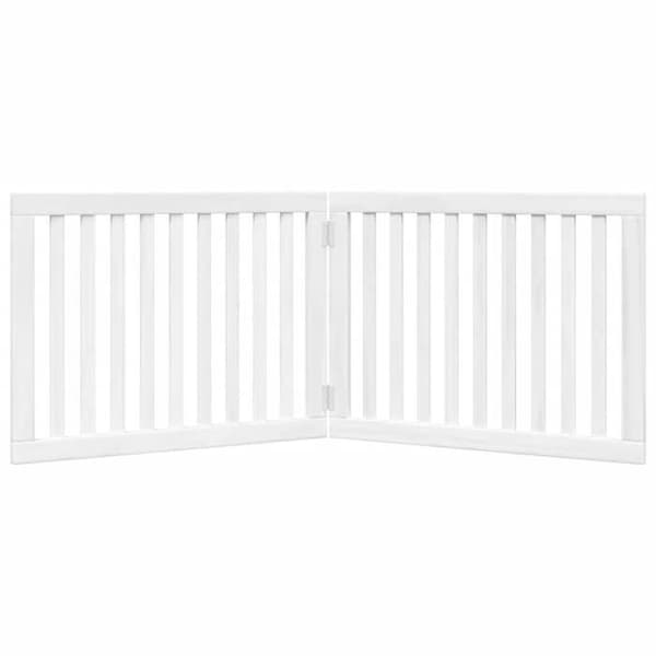 vidaXL Fällbar hundgrind 2 paneler 160 cm poppelträ, grind för husdjur, grind 352248