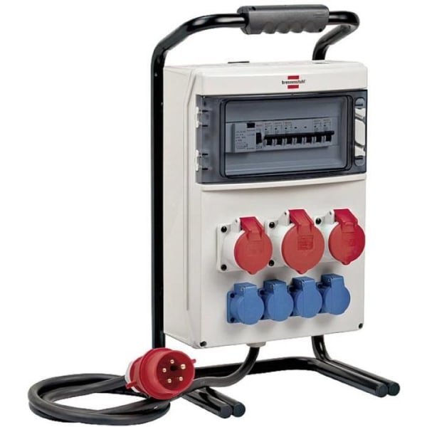 Strömfördelare - BRENNENSTUHL - BSV 4 - Portabel - Robust - 400 V Svart, Grå