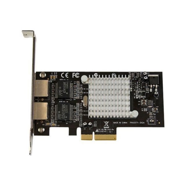 STARTECH 2-portars Gigabit Ethernet RJ45 10/100/1000 Mbps PCI Express-nätverkskort - POE/PSE